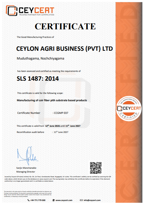 GMP Certified Certificate Preview (SLS 1487: 2014)
