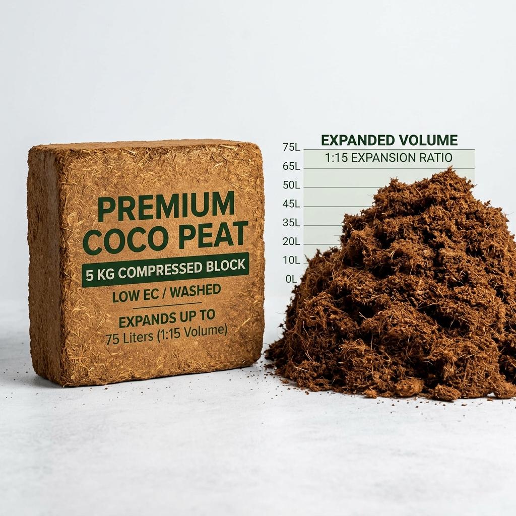 Coco Peat 5kg Blocks Sri Lanka